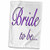3D Rose Bride to Be-Purple Towel  15" x 22"