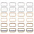 NBEADS 36 Pcs Iron Adjuster Slides Buckles  3 Colors Roller Pin Buckles Slider Strap Adjuster with Buckle Clasps for Belt Bags DIY Accessories