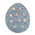 Northlight 12" Lighted Blue Easter Egg Window Silhouette Decoration