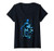 Womens Graffiti Art Spray Paint Urban Skull V-Neck T-Shirt
