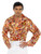 UNDERWRAPS Men's Retro Boogie Costume-70's Circle Disco Shirt  Orange  Extra Large