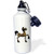3dRose "Brown Cartoon Horse Prancing" Sports Water Bottle  21 oz  White