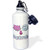 3dRose "Love Peace And Squirrels In Blue And Purple" Sports Water Bottle  21 oz  White