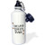 3dRose "Lakeland Terrier Dog Dad-Doggie by breed-brown muddy paw prints-doggy lover-pet owner love" Sports Water Bottle  21 oz  White