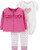 Carter's Baby Girls 3-Piece Little Cardigan Set  Newborn  Purple Heart