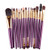 BEAUTYVAN Brush  15 pcs Eye Shadow Eyebrow Lip Brush Makeup Brushes Tool  Purple