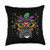 Mardi Gras Pillows For Men Women Kids Boys Girls Boxer Face Mardi Gras Mask Carnival Pet Dog Lover Owner Gift Throw Pillow  18x18  Multicolor