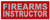 TACTICAL IDENTIFICATION PATCHES Firearms Instructor - 11x4 - Gray Lettering - Red Backing - Hook Fabric