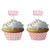 Creative Converting Baby Shower Pink Gingham 12 Count Cupcake Baking Cups with Picks