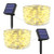 Solar Rope Lights Outdoor Waterproof - 100 LED Tube Lights 40FT 8 Modes Solar Rope String Lights Outdoor for Patio Garden Fence Balcony Cafe Wedding Tree Decoration   Warm White  2 Pack
