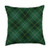 Kaemel Designs Green Tartan Plaid Scottish Kilt Throw Pillow  18x18  Multicolor