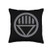 Green Lantern Grey Emblem Throw Pillow  16x16  Multicolor