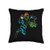 Green Lantern Neon Lantern Throw Pillow  16x16  Multicolor