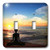 3dRose lsp_62907_2"Yoga Lotus Position on the Beach at Sunset" Double Toggle Switch