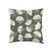 Nature Walk Studio Gingko biloba leaves green tones on light background Throw Pillow  16x16  Multicolor