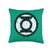 Green Lantern Scribble Lantern Logo Throw Pillow  16x16  Multicolor