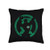 Green Lantern Symbol Knockout Throw Pillow  16x16  Multicolor