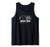 Jurassic Park Spray Paint Stencil White Sunset Tank Top
