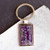 Purple circuit board keychain  gift for computer geek