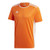 adidas Men's Entrada 18 AEROREADY Primegreen Regular Fit Soccer Short Sleeve Jersey  Orange White  Large
