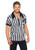 Leg Avenue 2pc. Men's Referee Shirts w Whistle  Black White  X-Large