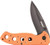 Ruko RUK0075BZ Folding Knife with Handle  Blaze Orange  8"