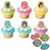 Disney Princess Gemstone Cupcake Toppers and Bonus Birthday Ring - 25 piece