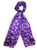 Purple Gold Fleur De Lis Fashion Scarves