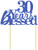 All About Details Blue 30-Years-Blessed Cake Topper  6 x 8