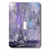 3dRose  lsp_264695_1  Single Toggle Switch Paris watercolor illustration purple