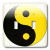 3dRose lsp_38054_2"Black and Yellow Ying-Yang" Double Toggle Switch