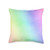 Watercolor Rainbow Co Green Watercolor Rainbow Cute Pastel Tie Dye for Her Throw Pillow  16x16  Multicolor