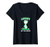 Womens Peanuts St Patrick's Day Charlie Brown Lucky V-Neck T-Shirt