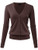 Women's Long Sleeve Button Down Basic Sweater Classic V-Neck Knit Cardigan Soft Knit M Brown