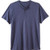KingSize Men's Big  and  Tall Shrink-Less Lightweight Henley Longer Length T-Shirt - Big - 5XL  Heather Slate Blue Henley Shirt