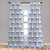 Ambesonne Skull 2 Panel Curtain Set  Skulls and Geometric Shapes with Vertical Stripes Optical Effects Illustration  Lightweight Window Treatment Living Room Bedroom Decor  56" x 63"  Royal Blue
