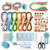 JUYA Paper Quilling Kits with 960 Strips and 13 Tools  Blue Tools  Paper Width 3mm
