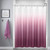 Textured Fabric Bath Shower Curtain  Polyester Ombre Shower Curtains for Bathroom  Waterproof Shower Curtain Liner with 12 Hooks Machine Washable ?72 x 72 inch Purple?