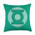 Green Lantern Little Logos Throw Pillow  18x18  Multicolor