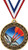 Darts Gold Duo Medal  3" Dartboard Bullseye Prizes  Kids Darts Trophy Medal Awards 1 Pack Prime