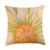 Anne Manera Green Daisy Flower Throw Pillow  18x18  Multicolor