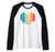 Vintage Artist Art Teacher Retro Paint Palette Birthday Gift Raglan Baseball Tee