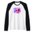 Flippin Awesome Gymnast Gymnastics Paint Splatter Graphic Raglan Baseball Tee