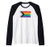 LGBTQ Progress Pride Flag - Vintage Paint Style Raglan Baseball Tee