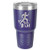 Custom Laser Engraved Polar Camel Tumbler  Purple  30oz