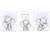 Baby Girl Nursery Art Purple Floral Crown Elephants Dream Big Flowers Wall Decor 3 UNFRAMED PRINTS