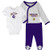 Outerstuff NFL Newborn Future Champ 3 Piece Onesie  Shirt and Pants Set  Minnesota Vikings  Regal Purple  6 Months Outerstuff NFL Newborn Future Champ 3 Piece Onesie  Shirt and Pants Set  Minnesota Vikings  Regal Purple  6 Months