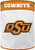 Duck House NCAA Oklahoma State Cowboys Canvas Laundry Basket with Braided Rope Handles white  22" X 17.5" X 17.5"