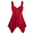 HIRIRI Women's V Neck Asymmetrical Hem Loose Spaghetti Strap Camisoles Tank Top Plus Size Sleeveless Flowy Shirt Red HIRIRI Women's V Neck Asymmetrical Hem Loose Spaghetti Strap Camisoles Tank Top Plus Size Sleeveless Flowy Shirt Red