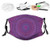Purple Mandala Shape with a Kaleidescopic Style Sixties Inspired Oriental Abstract Art Face Mask Reusable Washable Masks Cloth for Men and Women